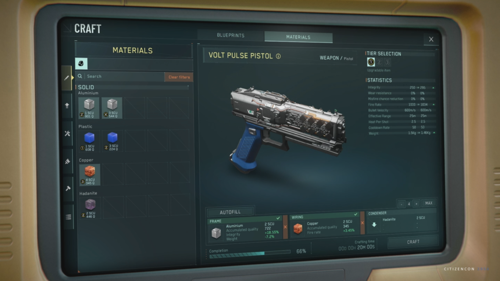 Star Citizen Industriekette Crafting