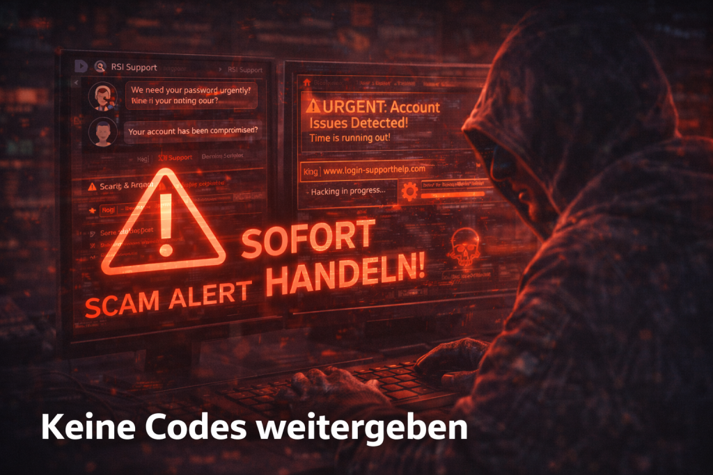 Star Citizen wurde gehackt. Scam (erstellt mit ChatGPT by Proof)