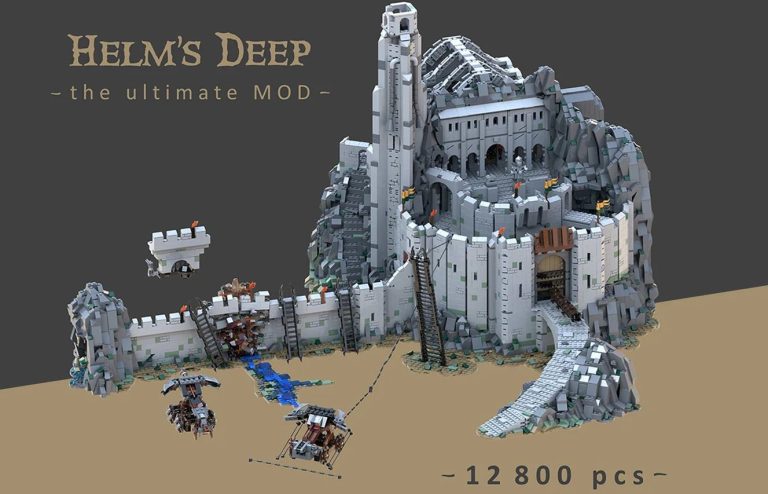 Fanbrick bringt Helms Klamm mit über 12.800 Klemmbausteinen