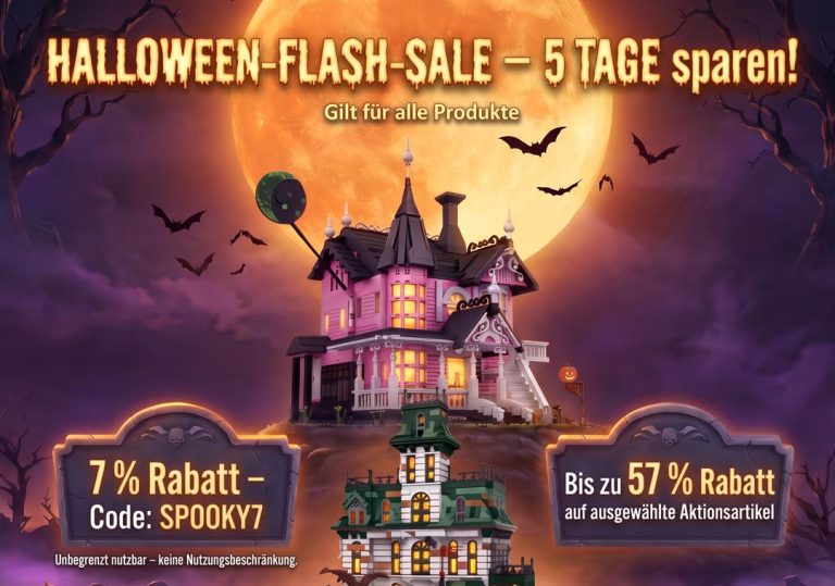 Halloween bei Barweer: 30 Prozent Rabatt auf alle Klemmbausteinsets für kurze Zeit